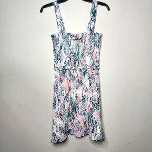 Buddy Love Pink and Green Patterned Dress